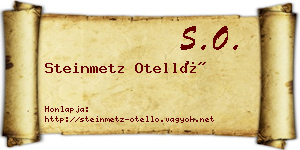 Steinmetz Otelló névjegykártya